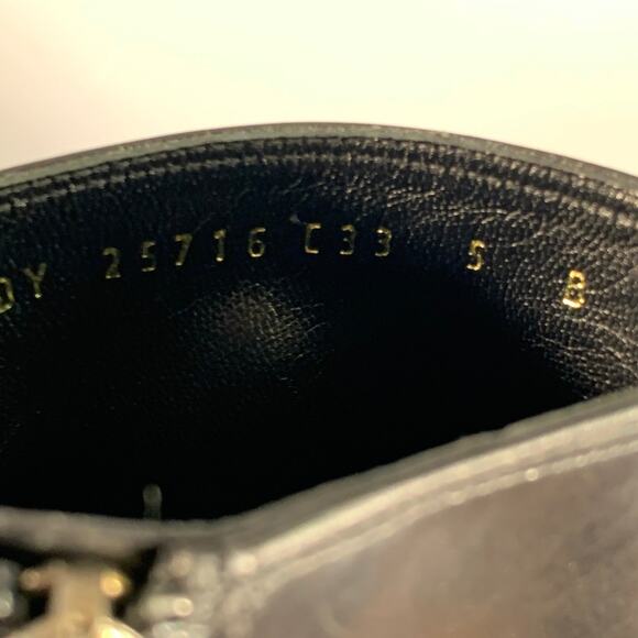 SALVATORE FERRAGAMO Size 5 Black Leather Split Toe Side Zipper Boots - Picture 8 of 8